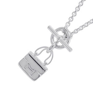 Pre-Loved Hermes Sterling Silver Amulettes Constance Necklace